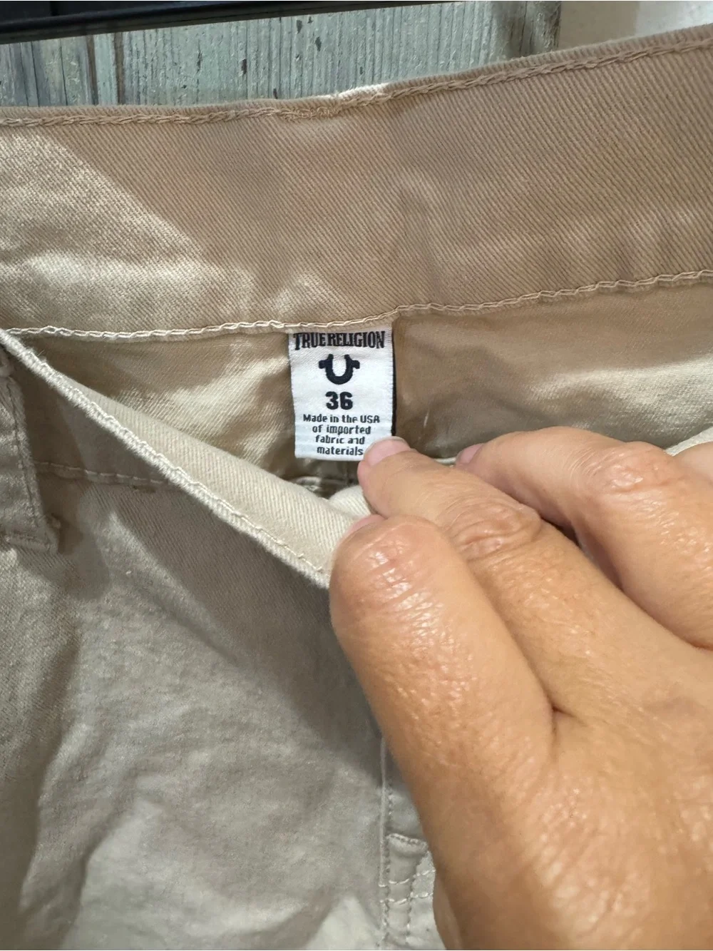 True religion mens Geno shorts 36